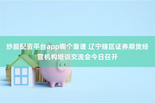 炒股配资平台app哪个靠谱 辽宁辖区证券期货经营机构培训交流会今日召开