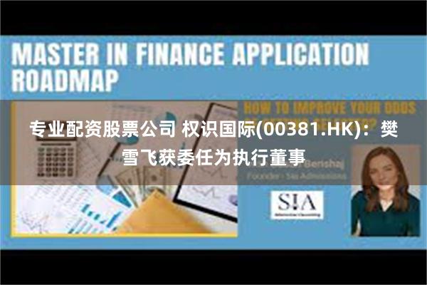 专业配资股票公司 权识国际(00381.HK)：樊雪飞获委任为执行董事